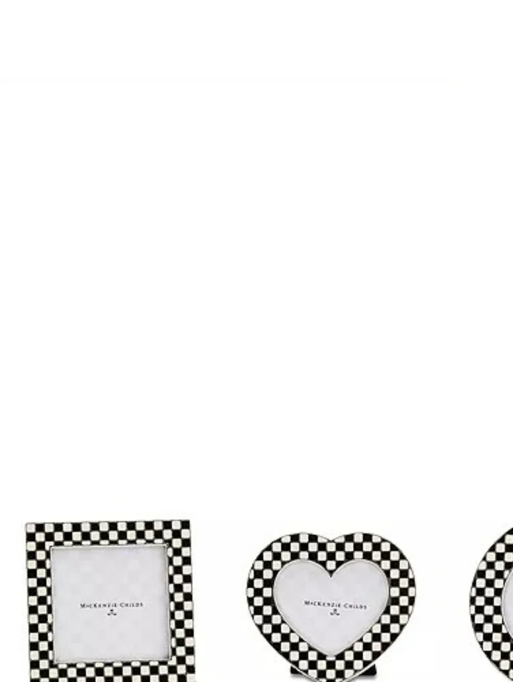 MacKenzie-Childs Celebrate Courtly Check Set of Three Frames